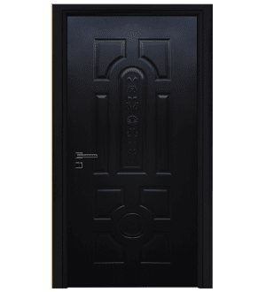 Flower Black doorskin 500