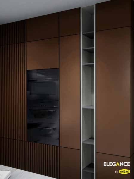 EP-606 Porche Brown(Kitchen tall Cabinet)