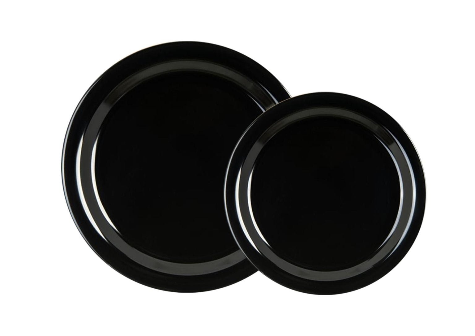 Mini Rice Plates BLACK MELAMINE RICE & DEEP PLATES - Patex