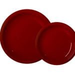 RED MELAMINE RICE & DEEP PLATES