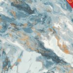 PK-6256 Abstract Teal Gold